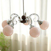 Valentina Vintage Crème Kroonluchter Glas Woonkamer Slaapkamer - afbeelding 7 | Noma Lighting