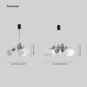 Valentina Vintage Geometrisch Kroonluchter Glas Woonkamer - afbeelding 4 | Noma Lighting
