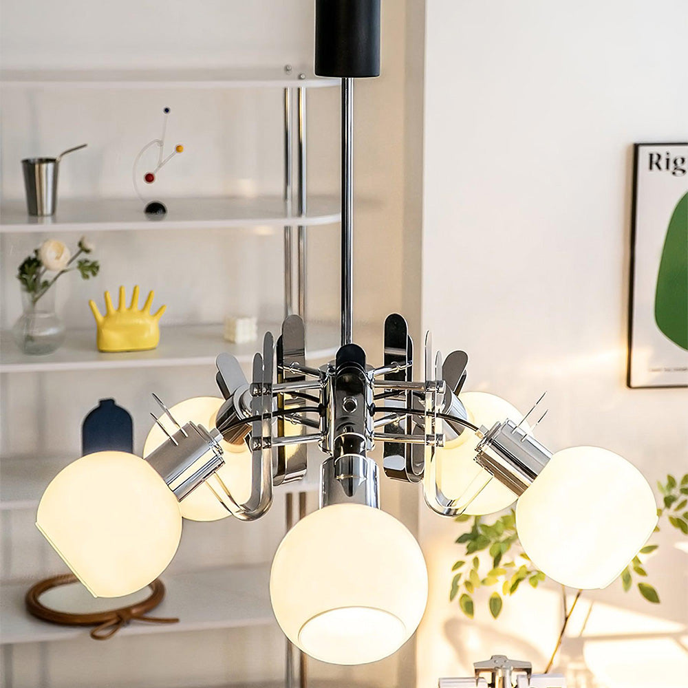 Valentina Vintage Geometrisch Kroonluchter Glas Woonkamer - afbeelding 6 | Noma Lighting