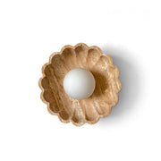 Valielia Flower wandlamp Beige Geel travertin - afbeelding 3 | Noma Lighting