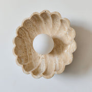 Valielia Flower wandlamp Beige Geel travertin - afbeelding 4 | Noma Lighting