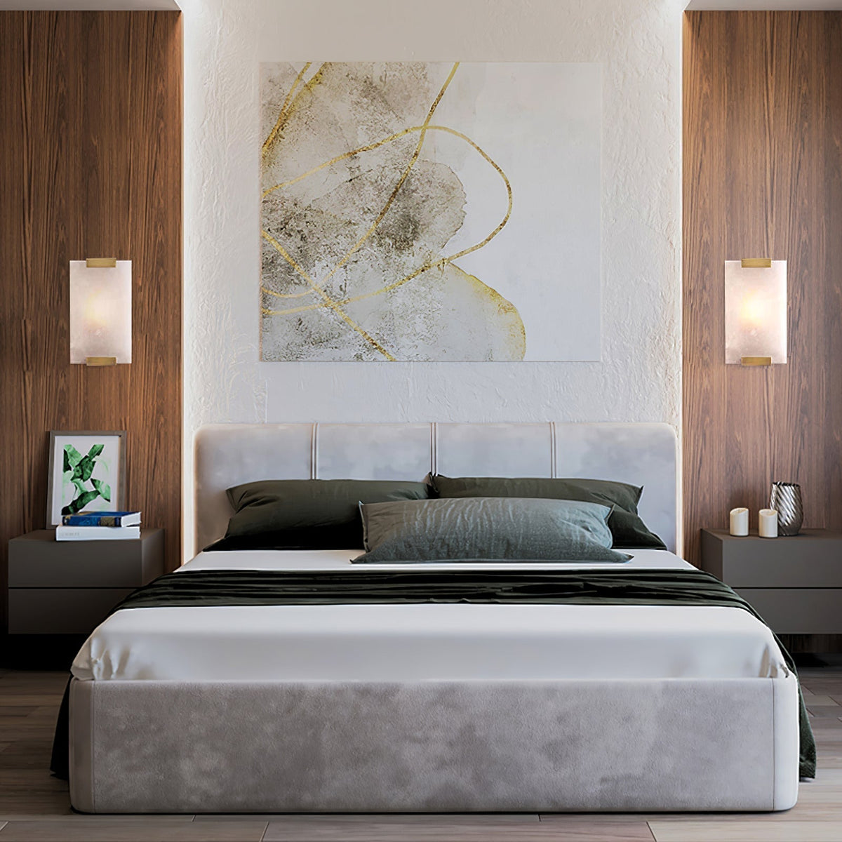 Velen wandlamp met Albasten Panel Glow - afbeelding 12 | Noma Lighting