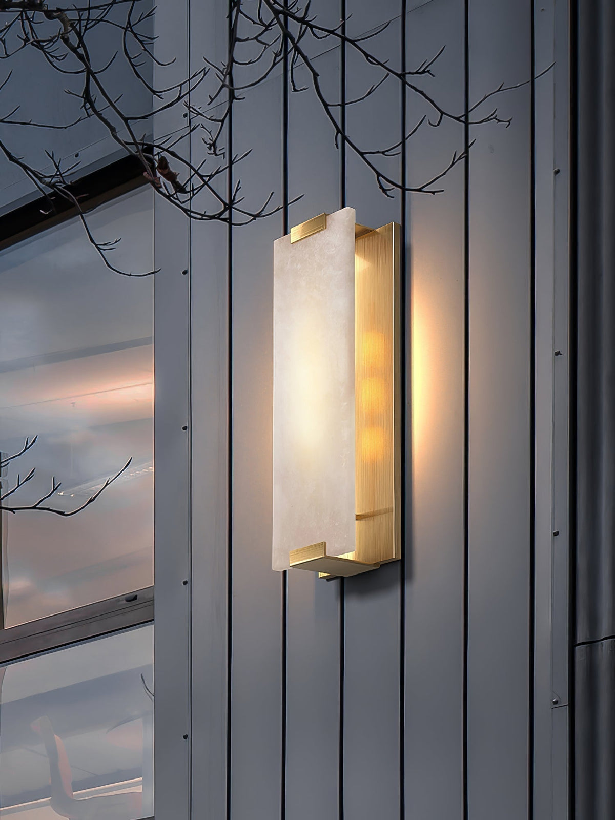 Velen wandlamp met Albasten Panel Glow - afbeelding 8 | Noma Lighting