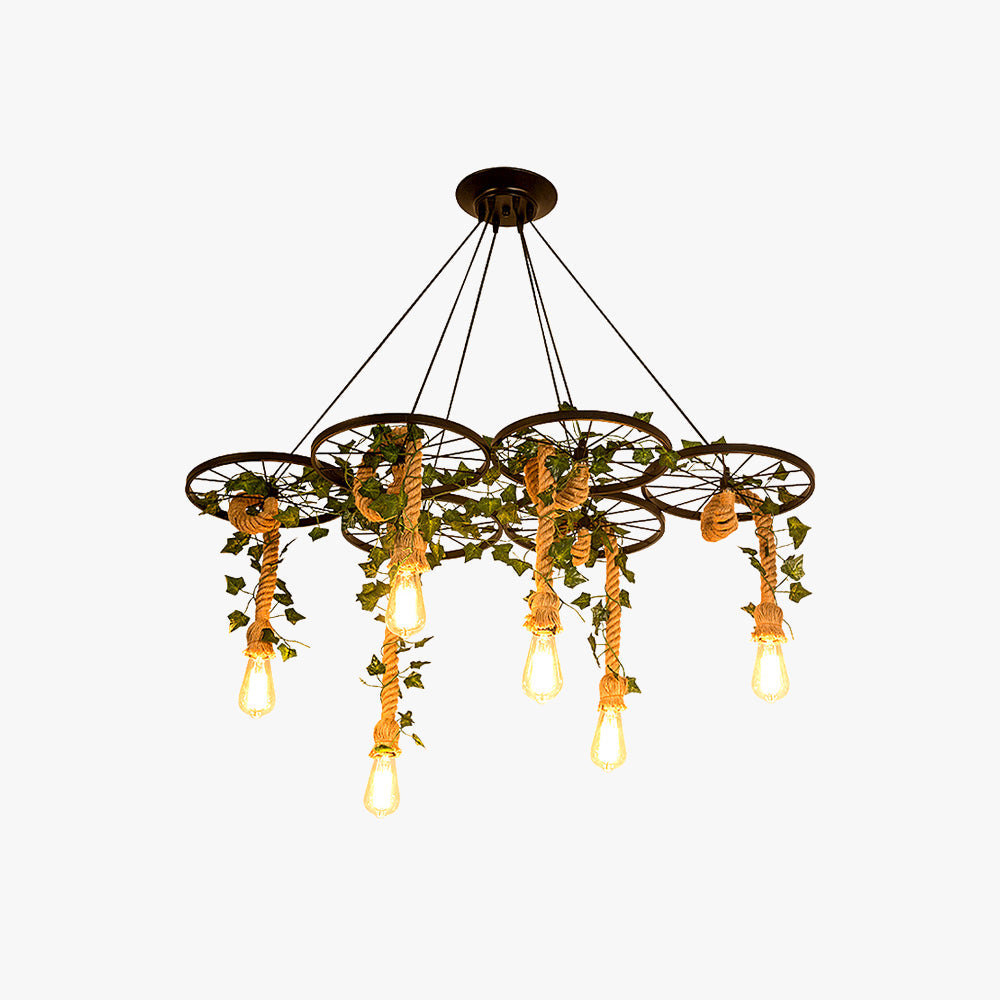 Vireo Industriële LED Kroonluchters Zwart Bar/Woonkamer - afbeelding 1 | Noma Lighting
