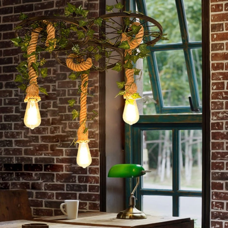Vireo Industriële LED Kroonluchters Zwart Bar/Woonkamer - afbeelding 3 | Noma Lighting