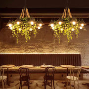 Vireo Retro LED Kroonluchters Zwart Metaal Restaurant/Bar/Woonkamer - afbeelding 2 | Noma Lighting