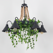 Vireo Retro LED Kroonluchters Zwart Metaal Restaurant/Bar/Woonkamer - afbeelding 5 | Noma Lighting