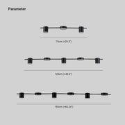 Weiss Moderne Design LED Minimalistische Multi Metalen Hanglamp Zwart/Goud Woonkamer/Slaapkamer/Eetkamer - afbeelding 9 | Noma Lighting