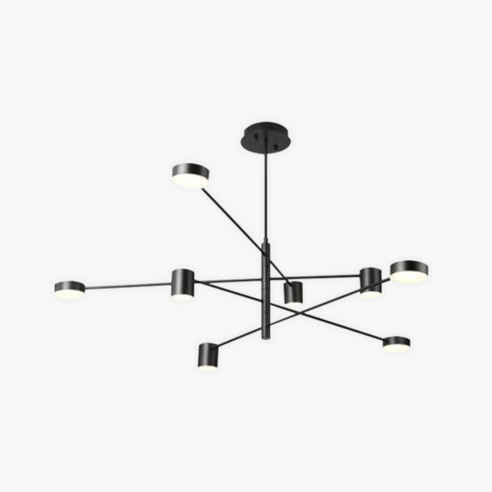 Weiss Moderne LED Hanglamp Metaal Zwart/Goud Slaapkamer/Woonkamer/Eetkamer - afbeelding 1 | Noma Lighting