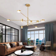 Weiss Moderne LED Hanglamp Metaal Zwart/Goud Slaapkamer/Woonkamer/Eetkamer - afbeelding 10 | Noma Lighting