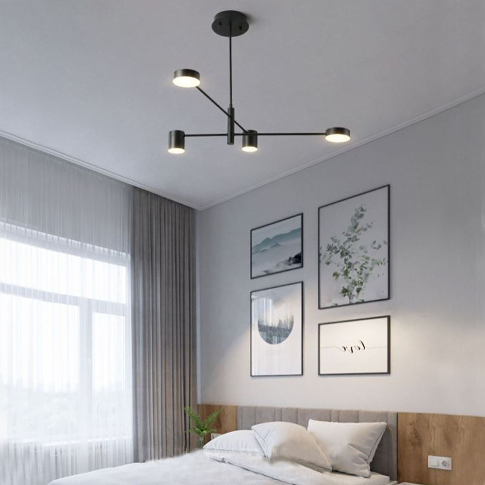 Weiss Moderne LED Hanglamp Metaal Zwart/Goud Slaapkamer/Woonkamer/Eetkamer - afbeelding 2 | Noma Lighting