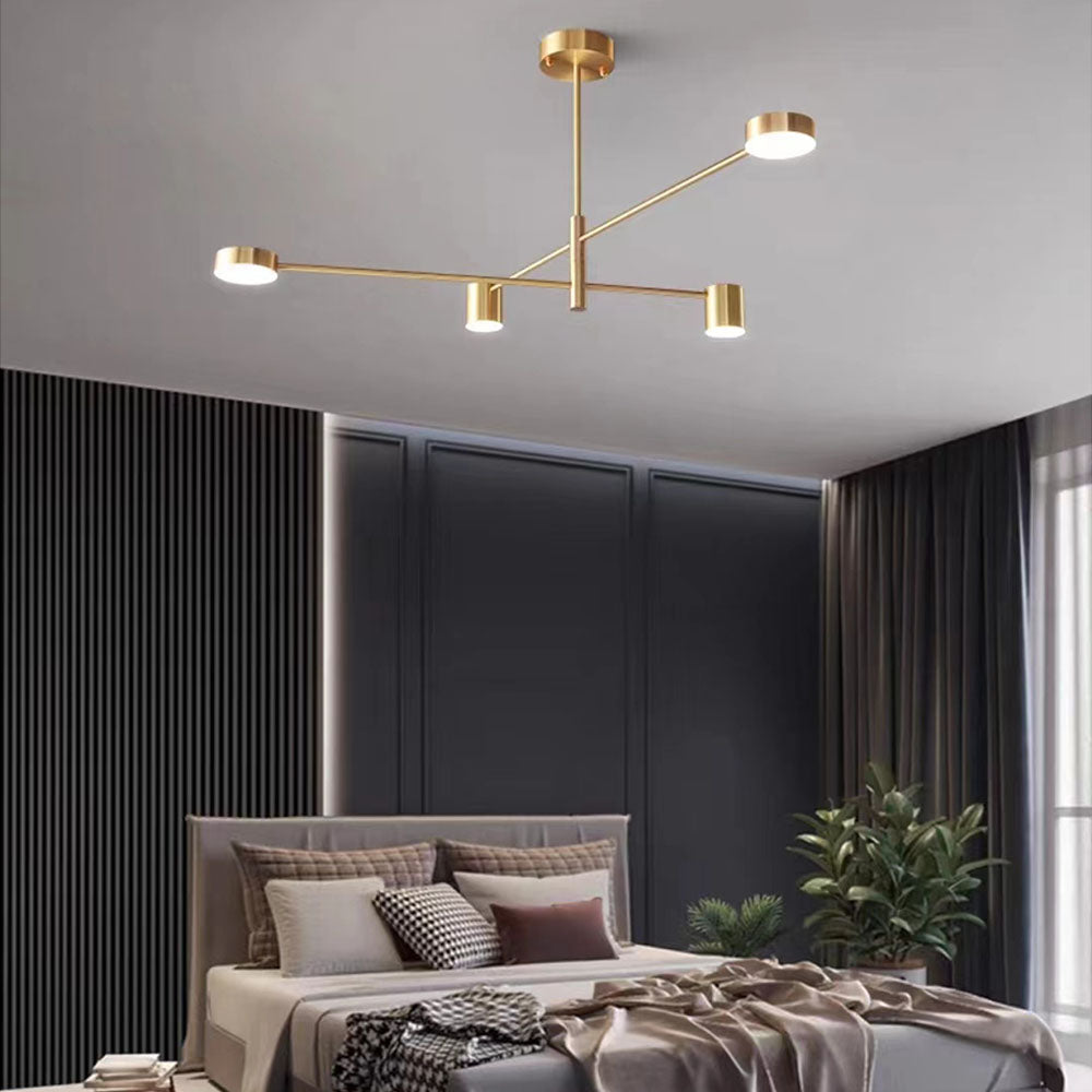 Weiss Moderne LED Hanglamp Metaal Zwart/Goud Slaapkamer/Woonkamer/Eetkamer - afbeelding 3 | Noma Lighting
