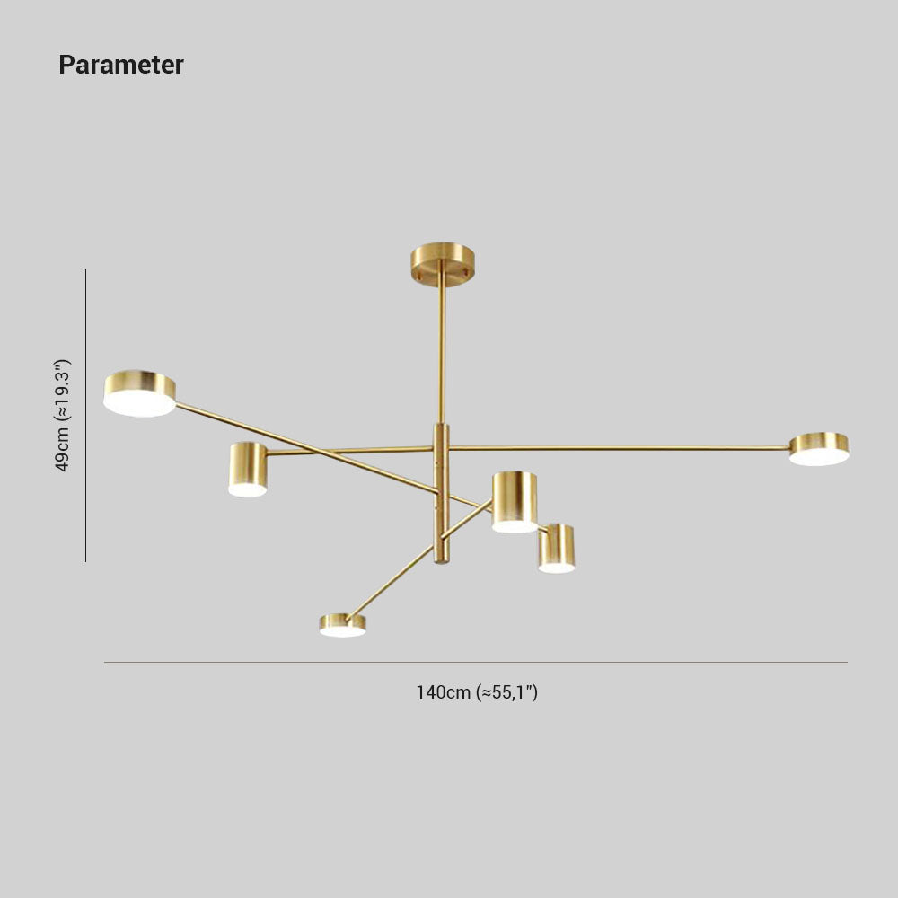 Weiss Moderne LED Hanglamp Metaal Zwart/Goud Slaapkamer/Woonkamer/Eetkamer - afbeelding 6 | Noma Lighting