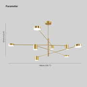 Weiss Moderne LED Hanglamp Metaal Zwart/Goud Slaapkamer/Woonkamer/Eetkamer - afbeelding 7 | Noma Lighting