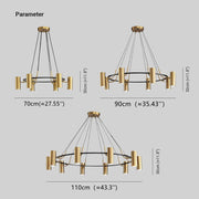 Weiss Moderne Ronde LED Hanglamp Metaal Goud Slaap/Woon/Eetkamer - afbeelding 4 | Noma Lighting