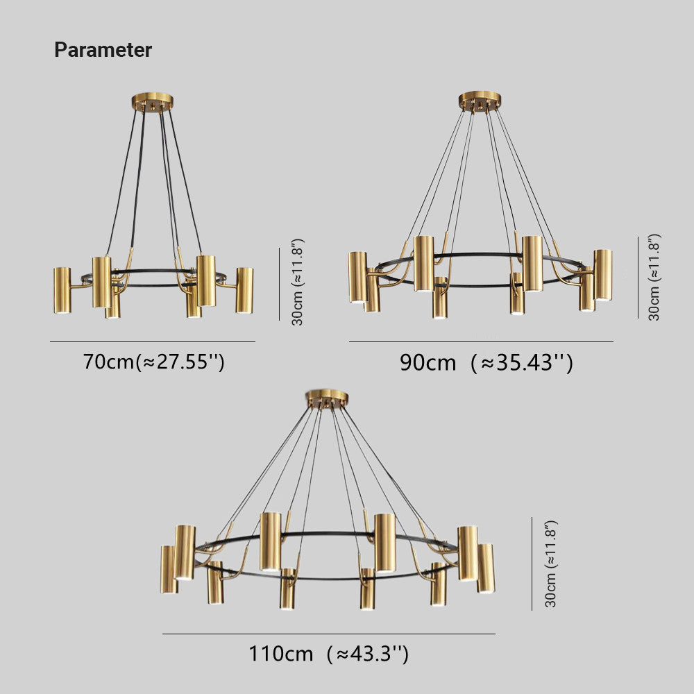 Weiss Moderne Ronde LED Hanglamp Metaal Goud Slaap/Woon/Eetkamer - afbeelding 4 | Noma Lighting