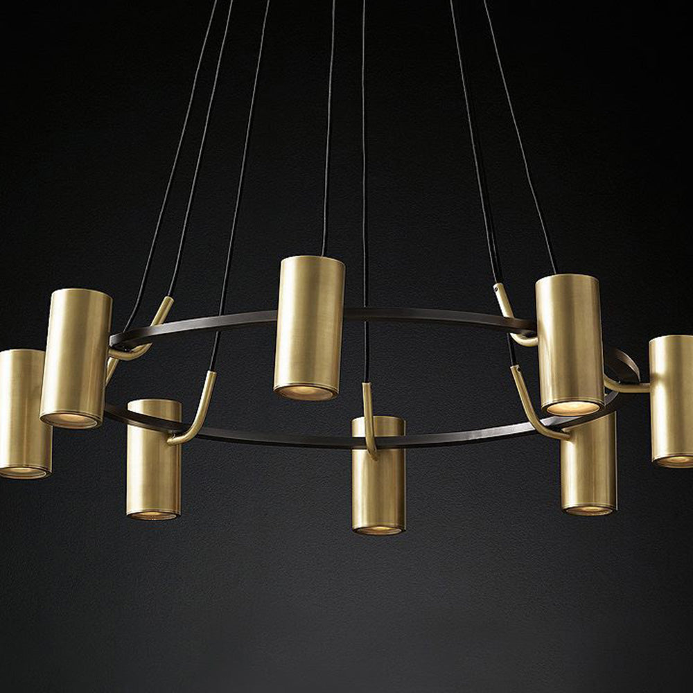 Weiss Moderne Ronde LED Hanglamp Metaal Goud Slaap/Woon/Eetkamer - afbeelding 5 | Noma Lighting