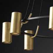 Weiss Moderne Ronde LED Hanglamp Metaal Goud Slaap/Woon/Eetkamer - afbeelding 6 | Noma Lighting