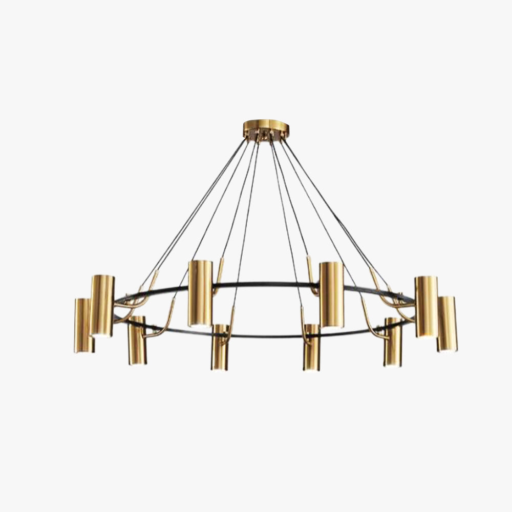 Weiss Moderne Ronde LED Hanglamp Metaal Goud Slaap/Woon/Eetkamer - afbeelding 8 | Noma Lighting