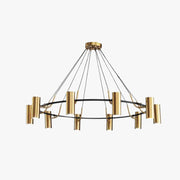Weiss Moderne Ronde LED Hanglamp Metaal Goud Slaap/Woon/Eetkamer - afbeelding 8 | Noma Lighting