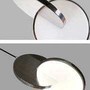 Welsh Ronde LED Hanglampen Goud Zilver Metaal Eetkamer Woonkamer - afbeelding 11 | Noma Lighting