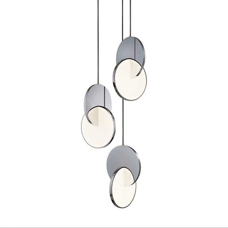 Welsh Ronde LED Hanglampen Goud Zilver Metaal Eetkamer Woonkamer - afbeelding 17 | Noma Lighting