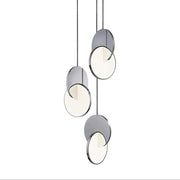 Welsh Ronde LED Hanglampen Goud Zilver Metaal Eetkamer Woonkamer - afbeelding 17 | Noma Lighting