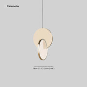 Welsh Ronde LED Hanglampen Goud Zilver Metaal Eetkamer Woonkamer - afbeelding 4 | Noma Lighting