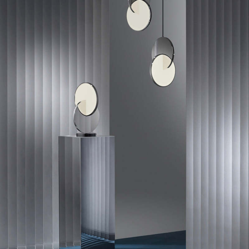 Welsh Ronde LED Hanglampen Goud Zilver Metaal Eetkamer Woonkamer - afbeelding 7 | Noma Lighting