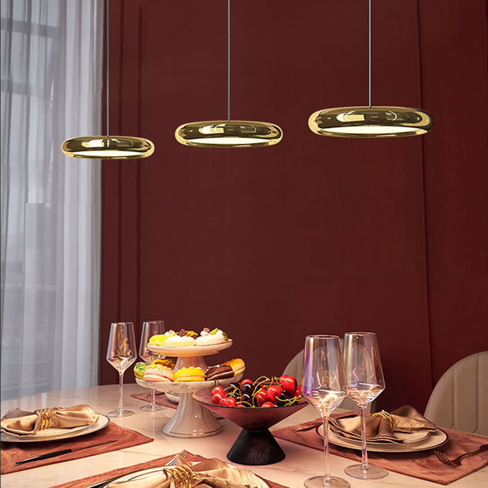 Welsh Minimalistisch Cirkel LED Hanglamp Metaal/Acryl Silver/Goud/Roségoud Slaap/Woon/Eetkamer - afbeelding 10 | Noma Lighting
