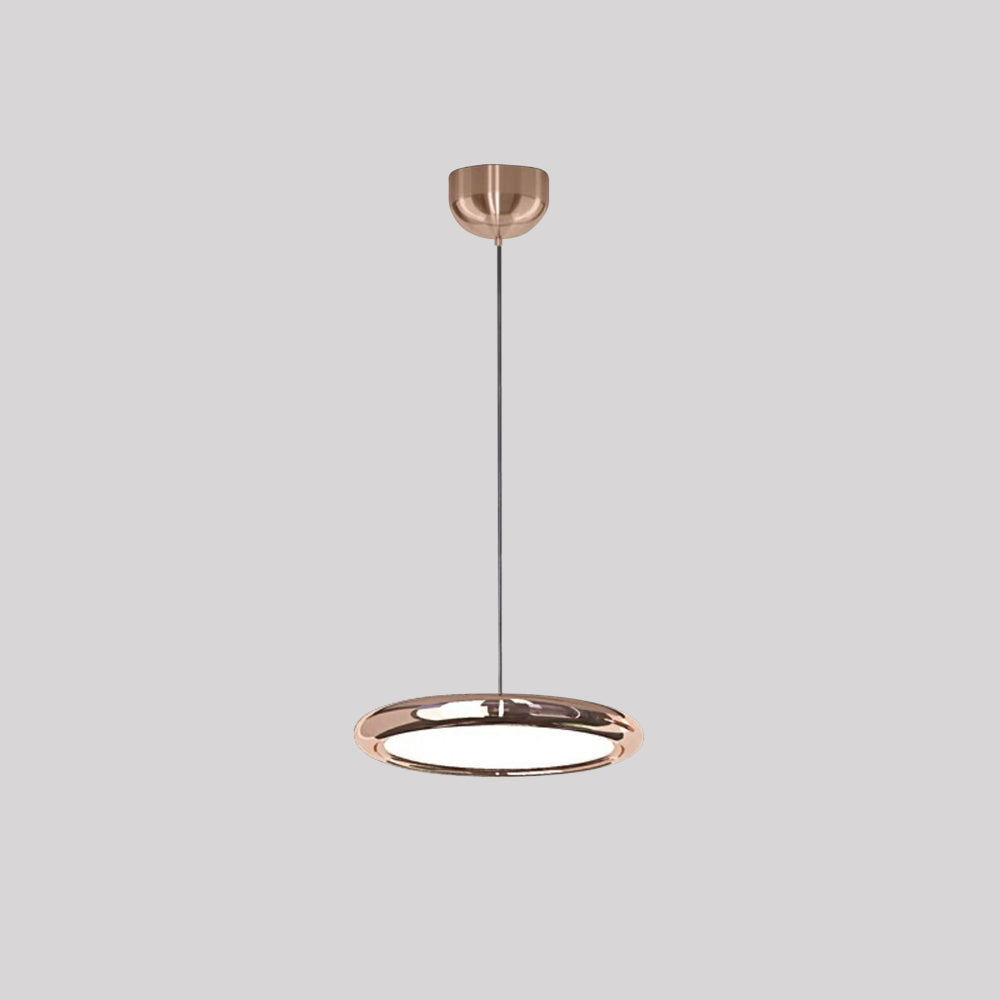 Welsh Minimalistisch Cirkel LED Hanglamp Metaal/Acryl Silver/Goud/Roségoud Slaap/Woon/Eetkamer - afbeelding 13 | Noma Lighting