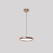 Welsh Minimalistisch Cirkel LED Hanglamp Metaal/Acryl Silver/Goud/Roségoud Slaap/Woon/Eetkamer - afbeelding 13 | Noma Lighting