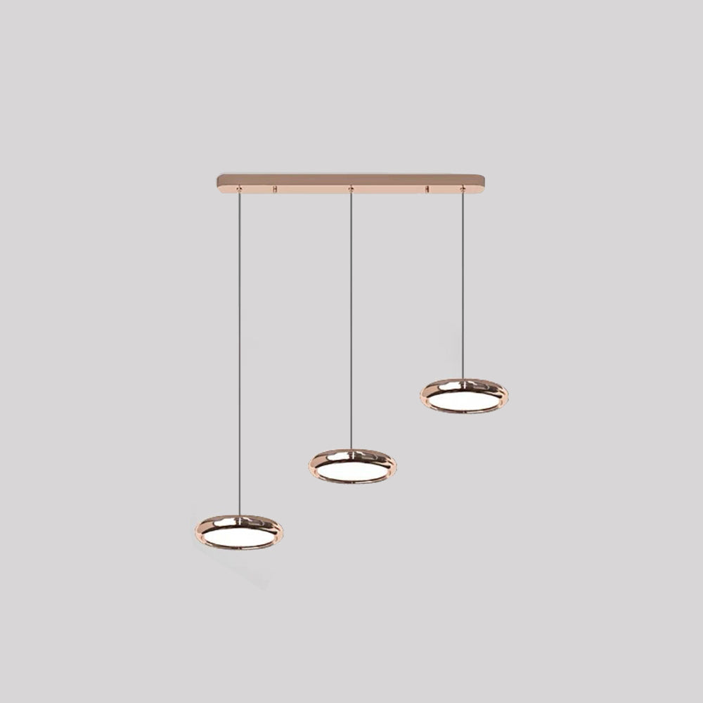 Welsh Minimalistisch Cirkel LED Hanglamp Metaal/Acryl Silver/Goud/Roségoud Slaap/Woon/Eetkamer - afbeelding 16 | Noma Lighting