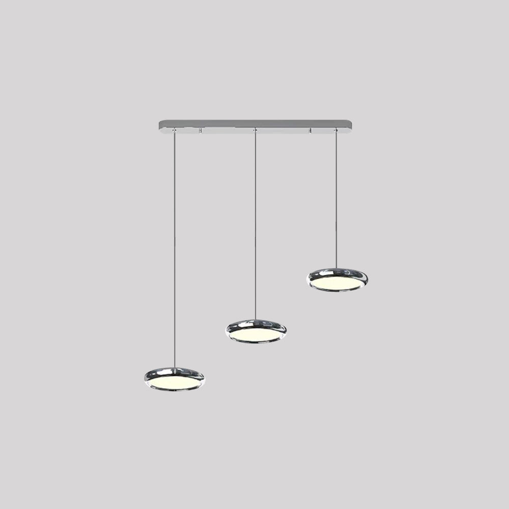 Welsh Minimalistisch Cirkel LED Hanglamp Metaal/Acryl Silver/Goud/Roségoud Slaap/Woon/Eetkamer - afbeelding 20 | Noma Lighting