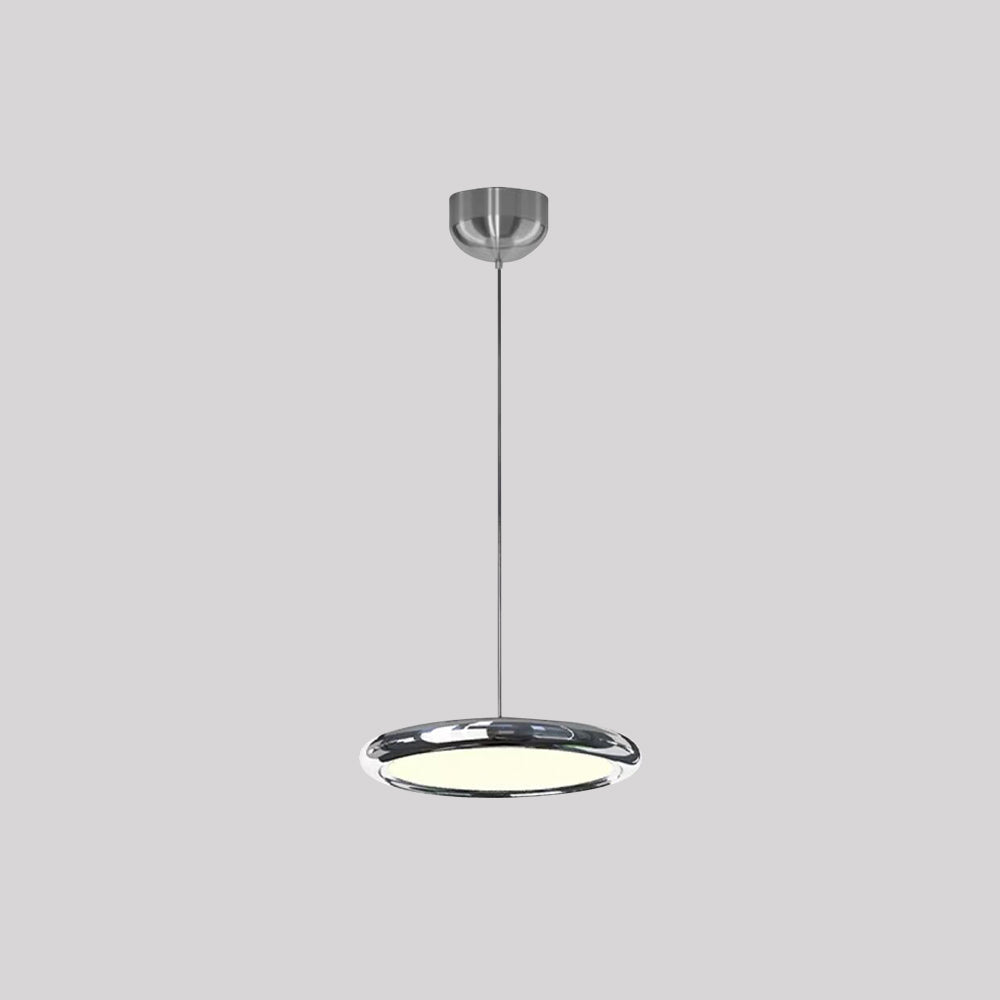 Welsh Minimalistisch Cirkel LED Hanglamp Metaal/Acryl Silver/Goud/Roségoud Slaap/Woon/Eetkamer - afbeelding 7 | Noma Lighting