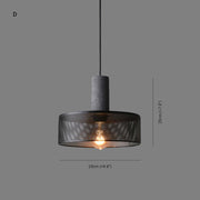 Zaid Industriële Design Cilindervormige Hanglamp Cement/Metaal/Steen Eetkamer/Bar - afbeelding 14 | Noma Lighting