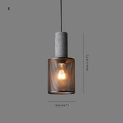 Zaid Industriële Design Cilindervormige Hanglamp Cement/Metaal/Steen Eetkamer/Bar - afbeelding 15 | Noma Lighting