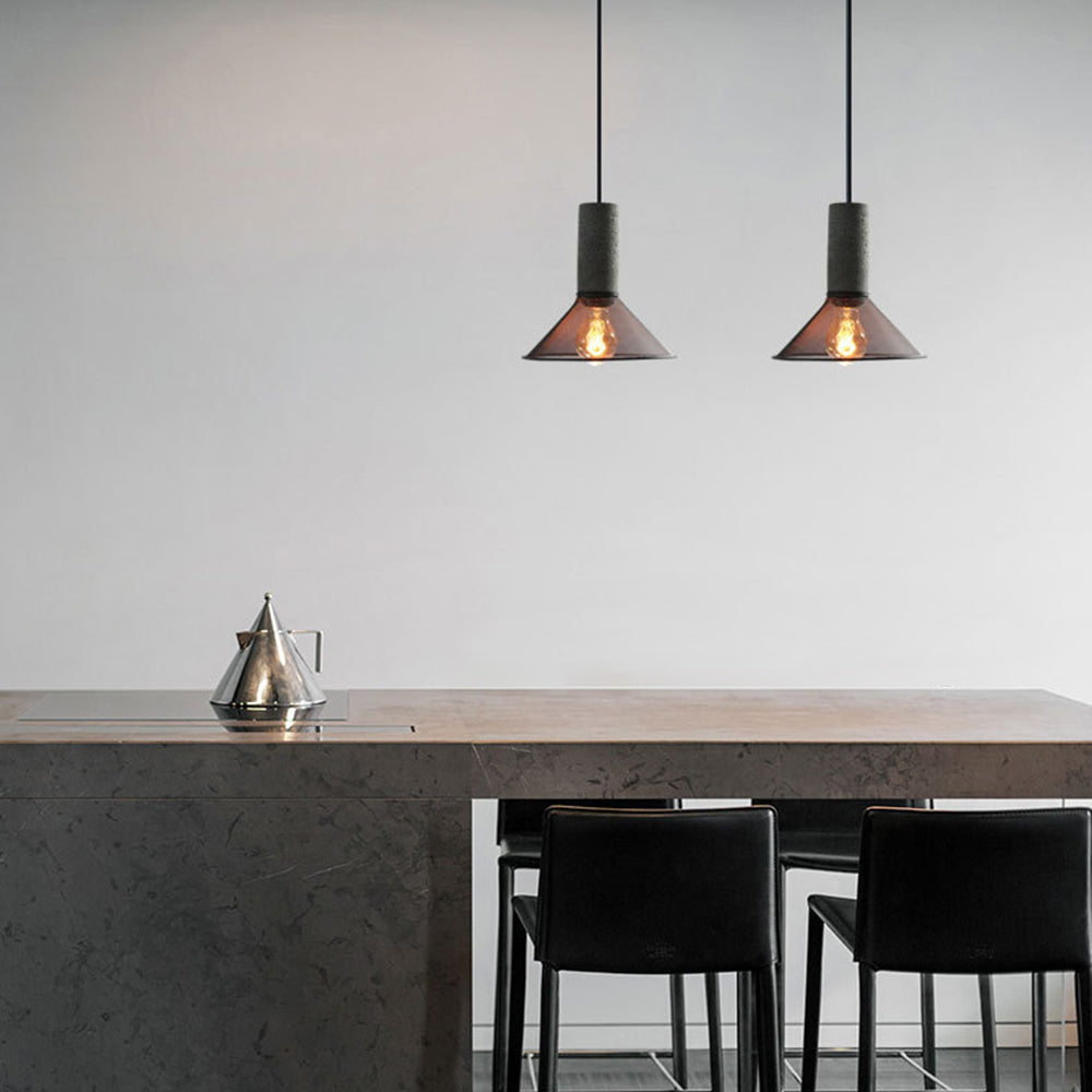 Zaid Industriële Design Cilindervormige Hanglamp Cement/Metaal/Steen Eetkamer/Bar - afbeelding 22 | Noma Lighting