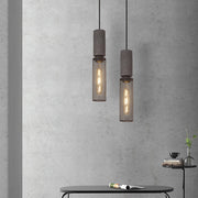 Zaid Industriële Design Cilindervormige Hanglamp Cement/Metaal/Steen Eetkamer/Bar - afbeelding 23 | Noma Lighting