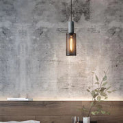 Zaid Industriële Design Cilindervormige Hanglamp Cement/Metaal/Steen Eetkamer/Bar - afbeelding 5 | Noma Lighting