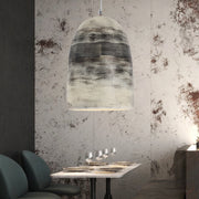 Zaid Moderne Bol LED Hanglamp Hars/Acryl Zwart/Blauw/Grijs Slaap/Woon/Eetkamer - afbeelding 2 | Noma Lighting