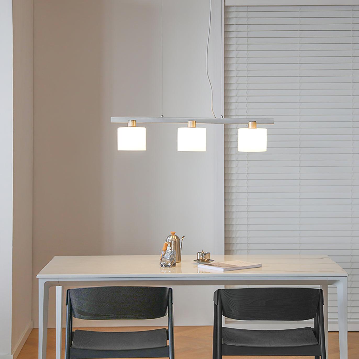 Zaid Moderne Design Cluster Hanglamp Metaal/Glas Wit Woonkamer/Eetkamer/Slaapkamer - afbeelding 3 | Noma Lighting