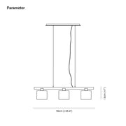 Zaid Moderne Design Cluster Hanglamp Metaal/Glas Wit Woonkamer/Eetkamer/Slaapkamer - afbeelding 4 | Noma Lighting