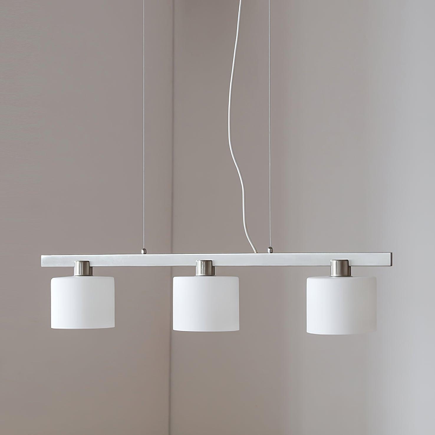 Zaid Moderne Design Cluster Hanglamp Metaal/Glas Wit Woonkamer/Eetkamer/Slaapkamer - afbeelding 6 | Noma Lighting