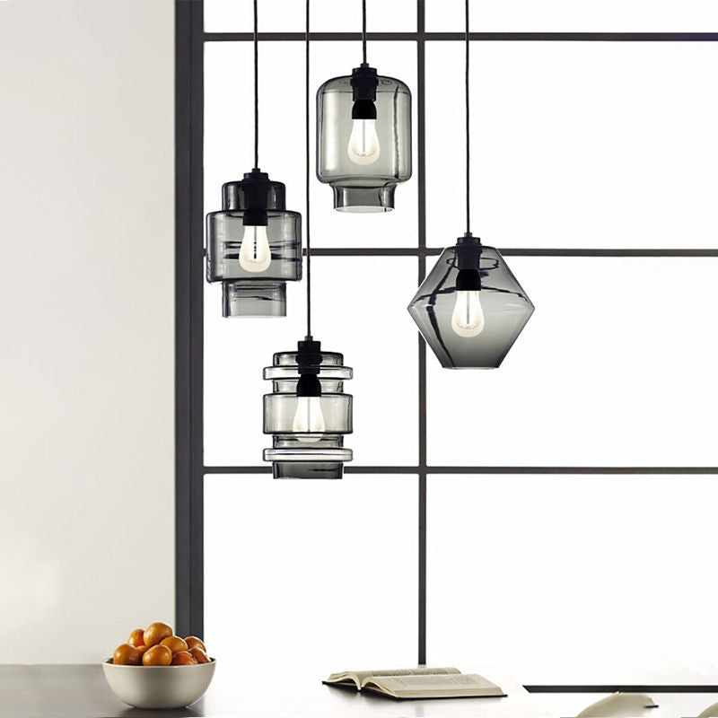 Zaid Moderne Design LED Hanglamp Glas Slaapkamer Woonkamer - afbeelding 9 | Noma Lighting