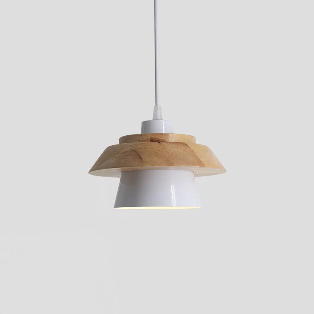 Zaid Moderne Design LED Hanglamp Metaal Hout 6 Kleur Slaapkamer/Woonkamer - afbeelding 11 | Noma Lighting