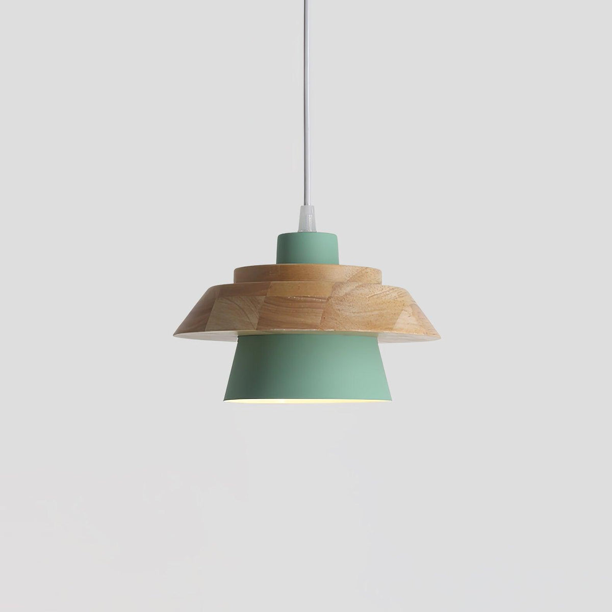 Zaid Moderne Design LED Hanglamp Metaal Hout 6 Kleur Slaapkamer/Woonkamer - afbeelding 12 | Noma Lighting