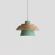 Zaid Moderne Design LED Hanglamp Metaal Hout 6 Kleur Slaapkamer/Woonkamer - afbeelding 12 | Noma Lighting
