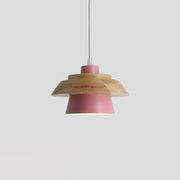 Zaid Moderne Design LED Hanglamp Metaal Hout 6 Kleur Slaapkamer/Woonkamer - afbeelding 13 | Noma Lighting