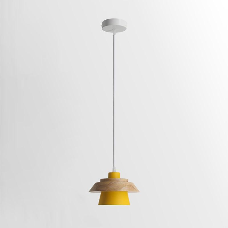 Zaid Moderne Design LED Hanglamp Metaal Hout 6 Kleur Slaapkamer/Woonkamer - afbeelding 14 | Noma Lighting